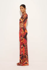 Pucci Vivara Print Tulle Crop Top