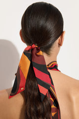 Pucci Silk Hair Tie with Foulard Detail
