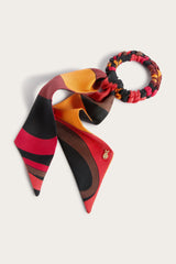 Pucci Silk Hair Tie with Foulard Detail