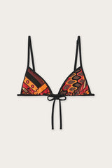 Pucci Vivara Print Triangle Bikini Top
