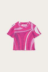 Pucci Marmo Print Ribbed T-Shirt