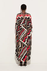 Pucci Istrice Print Long Kaftan