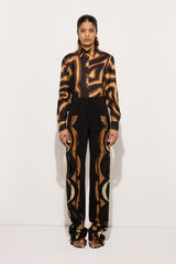 Pucci Labirinto Print Silk Twill Shirt