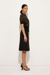 Pucci Jacquard Lurex Top with Labirinto Pattern
