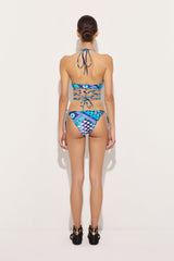Pucci Vivara Print Triangle Bikini Top