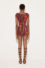 Pucci Marmo Print Shibori Dress