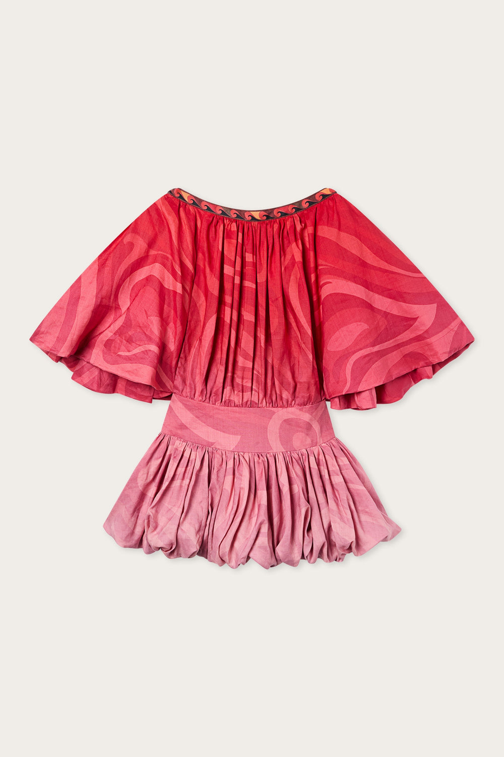 Pucci Marmo Gradient Print Ramie Dress