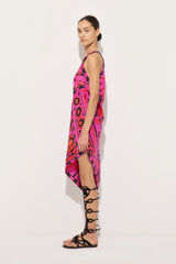 Pucci Soleil Print One-Shoulder Dress