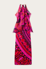 Pucci Occhi Print Satin and Chiffon Dress
