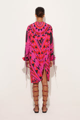 Pucci Manuba Print Long-Sleeved Dress