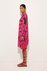 Pucci Manuba Print Long-Sleeved Dress
