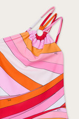 Pucci One-Shoulder Iride Print One-Piece Swimsuit