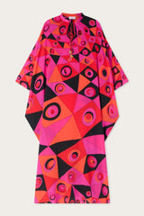 Pucci Occhi Print Silk Kaftan