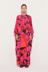 Pucci Occhi Print Silk Kaftan