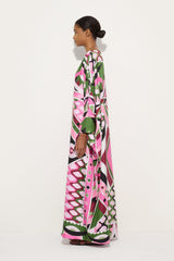 Pucci Vivara Print Long Silk Kaftan