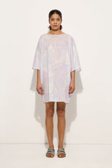 Pucci Orchidee Print Short Cotton Kaftan