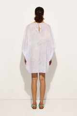 Pucci Orchidee Print Short Cotton Kaftan