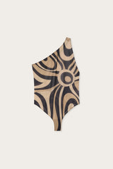 Pucci Marmo Print One-Shoulder Bodysuit