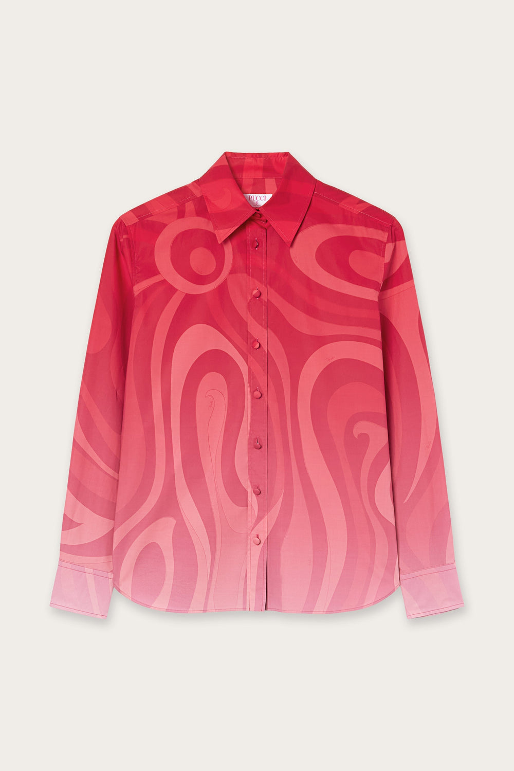Pucci Marmo Degradé Print Popeline Shirt