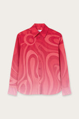 Pucci Marmo Degradé Print Popeline Shirt