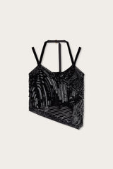 Pucci Embroidered Tulle Scarf Top