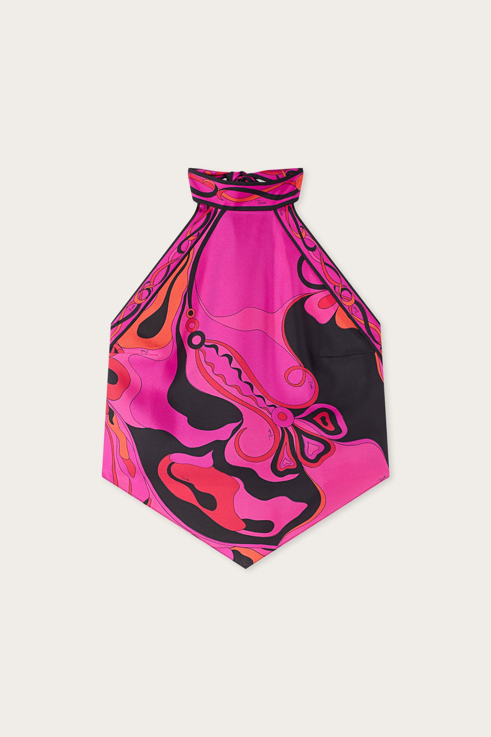 Pucci Orchidee Print Silk Top
