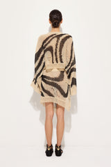 Pucci Marmo print Linen Asymmetrical Skirt