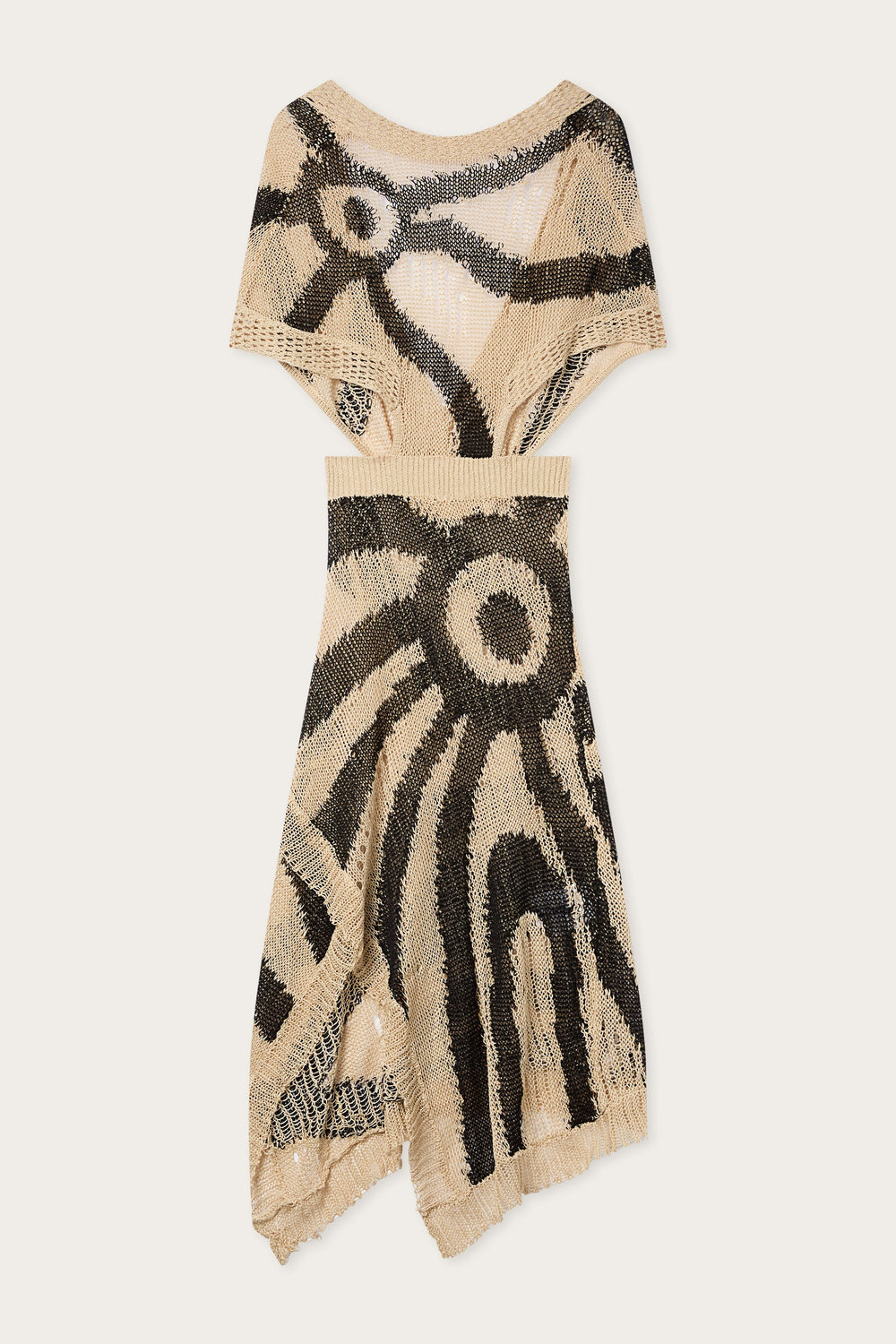 Pucci Linen Long Dress with Asymmetrical Skirt