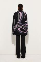 Pucci Oversized Cardigan with Marmo Inlay