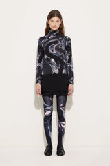 Pucci Orchidee Print High Neck Sweater in Wool