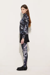Pucci Orchidee Print High Neck Sweater in Wool