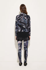 Pucci Orchidee Print High Neck Sweater in Wool
