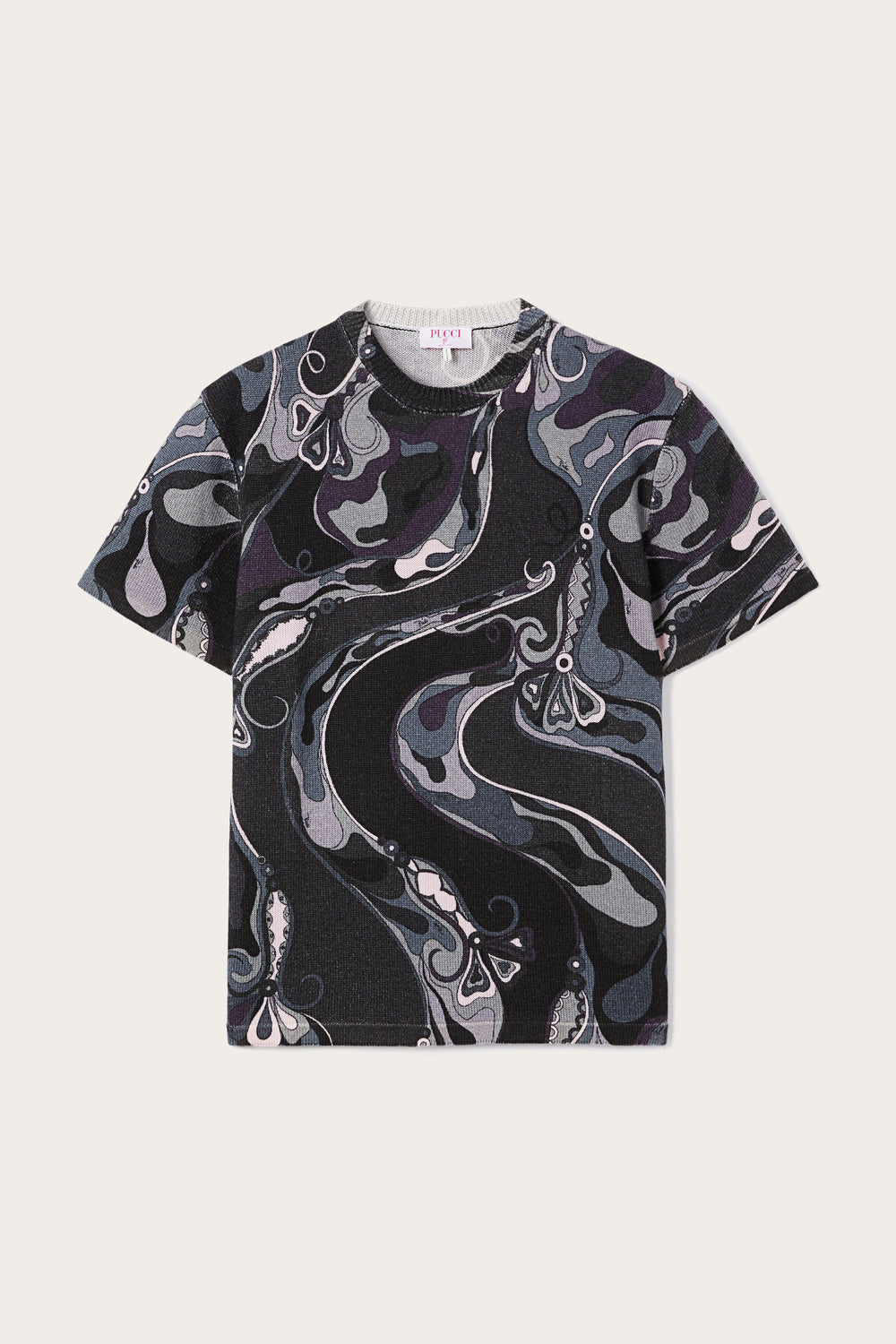 Pucci Orchidee Print Oversized Wool T-shirt