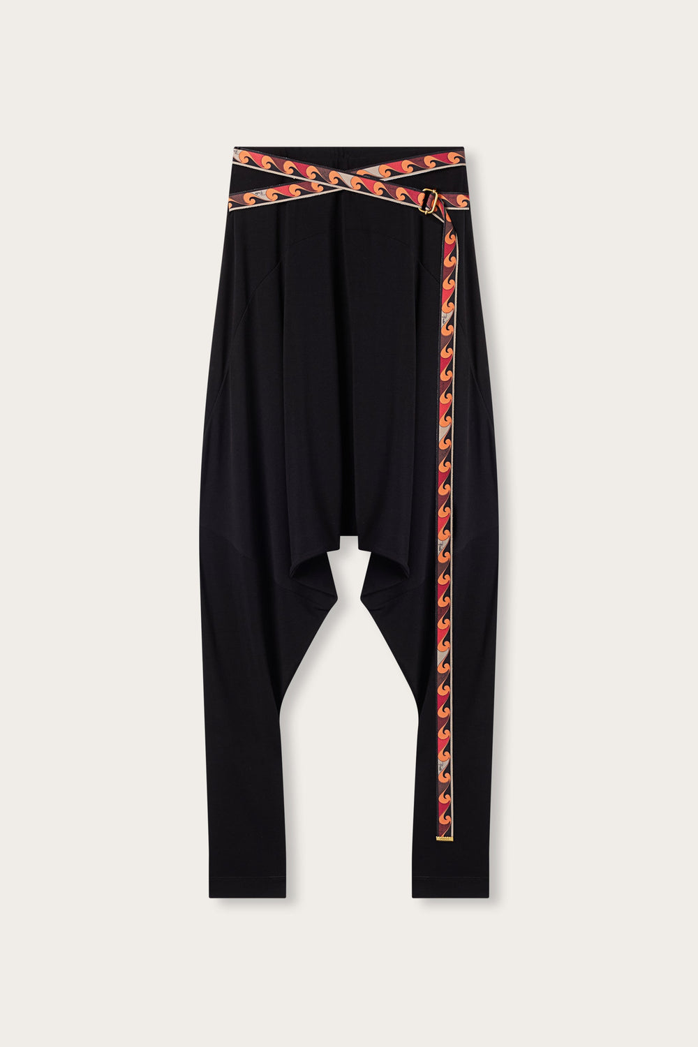 Pucci Flowing Pants with Printed Belt