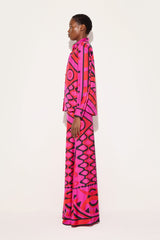 Pucci Vivara Print Silk Palazzo Pants