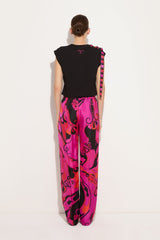 Pucci Orchidee Print Silk Pants