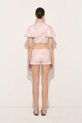 Pucci Iride Print Jersey Shorts