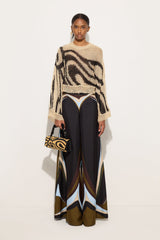 Pucci Fari Print Silk Palazzo Pants