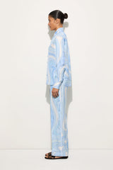 Pucci Marmo Print Silk Pants