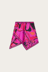 Pucci Orchidee Print Silk Scarf Skirt