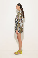 Pucci Vivara Print Oversized Jacket in Cool Wool