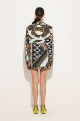 Pucci Vivara Print Oversized Jacket in Cool Wool