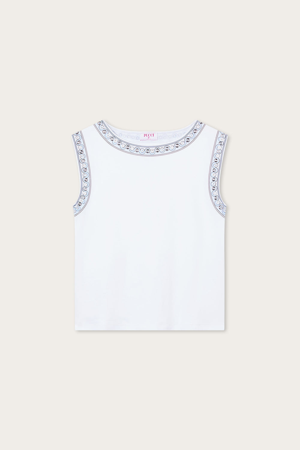 Pucci T-shirt with Metallic Details