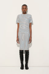 Pucci Marmo Print Jersey Lamé T-shirt