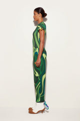 Pucci Flamed Jersey T-Shirt with Allover Print