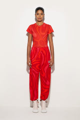 Pucci Flamed Jersey T-Shirt with Allover Print