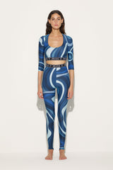Pucci Marmo-Print Crop Top