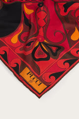 Pucci Orchidee Print Silk Triangle Scarf