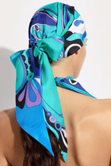 Pucci Orchidee Print Silk Bandana Hat