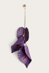Pucci Leather Flowers Earring